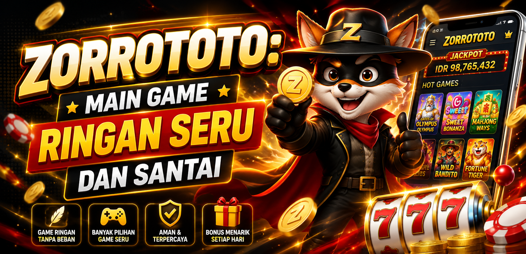 ZORROTOTO: Main Game Ringan Seru dan Santai